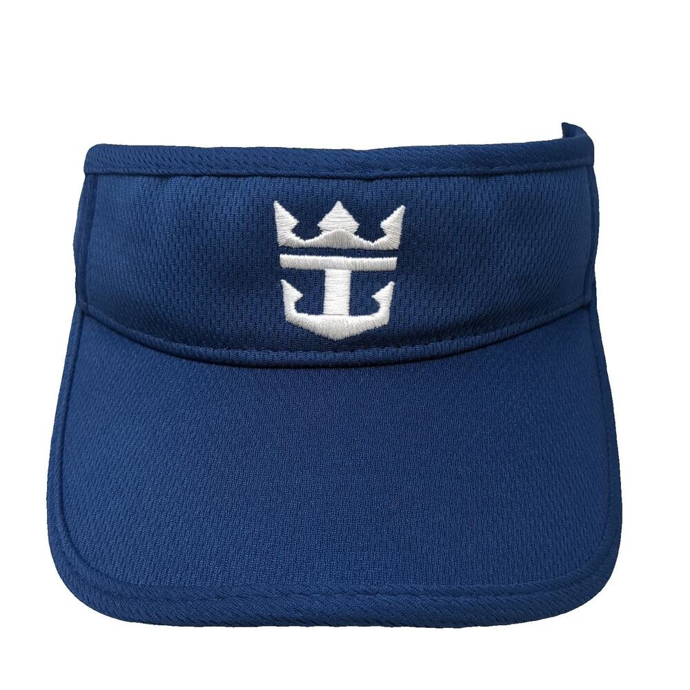 Royal Caribbean Visor Blue One Size Embroidered Logo Adjustable Cruise Line Hat